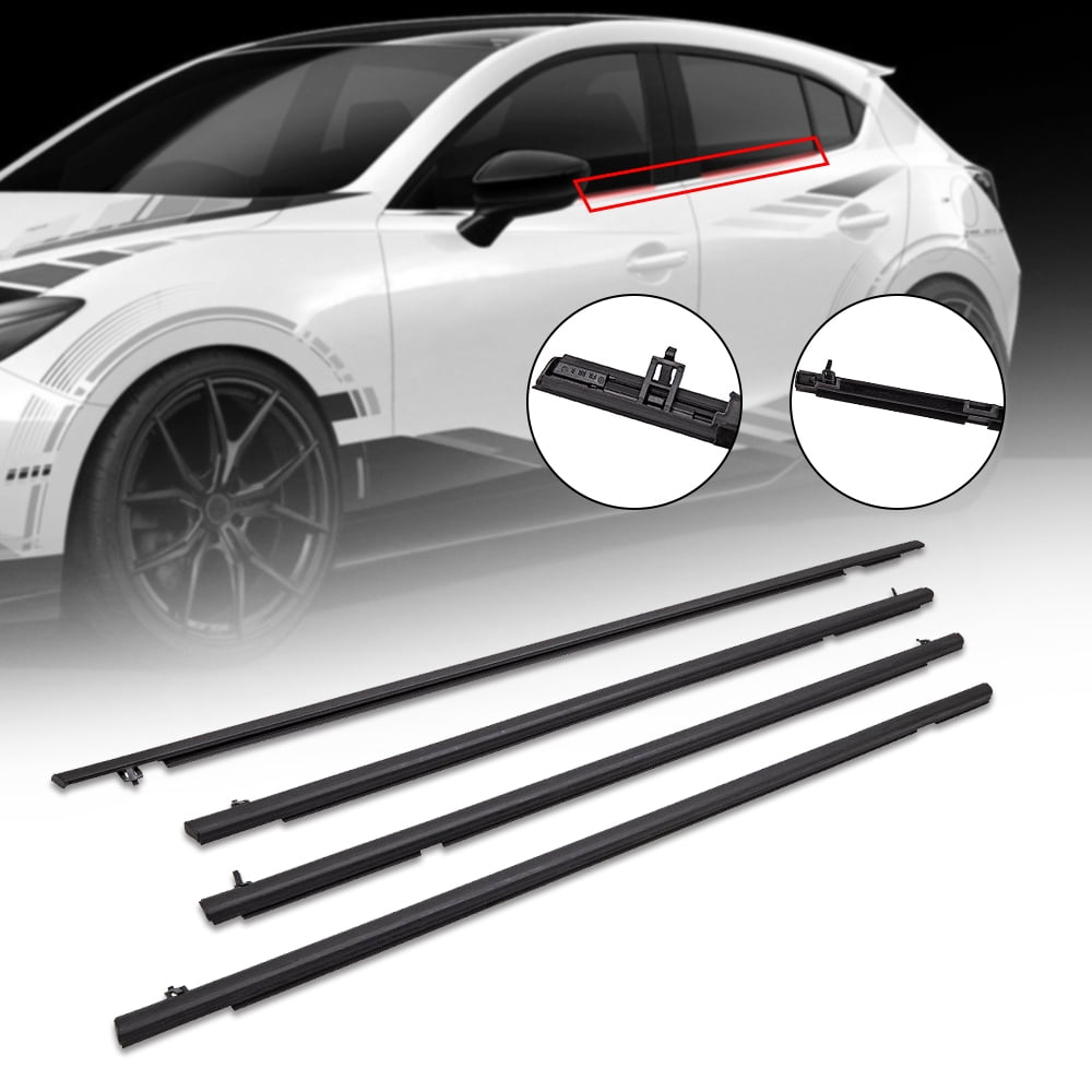 Maxpeedingrods Car Outside Window Moulding Weatherstrip Seal Belt for