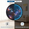 thumbnail image 5 of Indoor 12' Voice-Activated Luminous Decoration Wall Clock With LED Night Light Neon Butterfly, 5 of 8