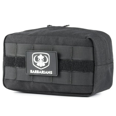Barbarians Tactical MOLLE Utility Pouch Compact Horizontal, EDC Multi-purpose Admin Pouch