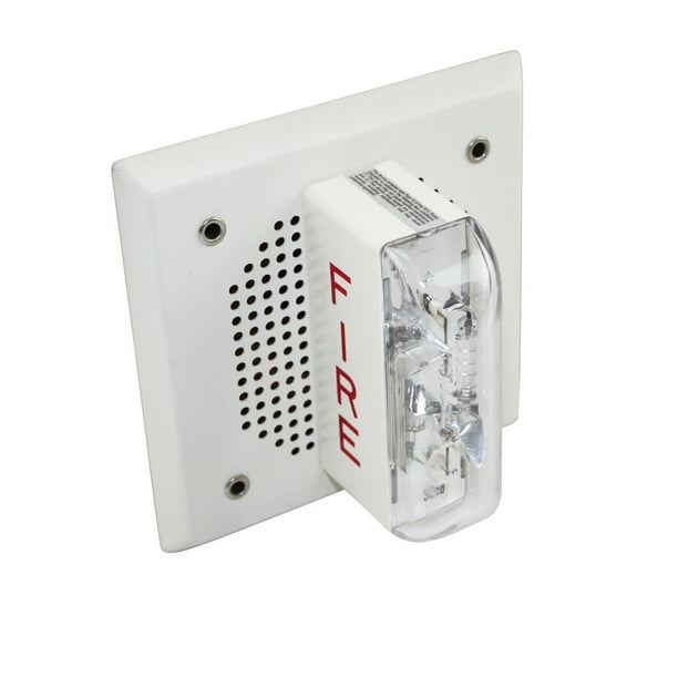 Wheelock Et1070Ms24Vfw White 24Vdc Wall Fire Alarm Speaker Strobe