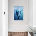 thumbnail image 4 of Success Inspirational Wall Art Motivation Entrepreneur Quotes Canvas Painting Iceberg Pictures Posters and Prints Artwork Modern Inspiring Office Decor Living Room Gym Decorations Framed 12x18, 4 of 6