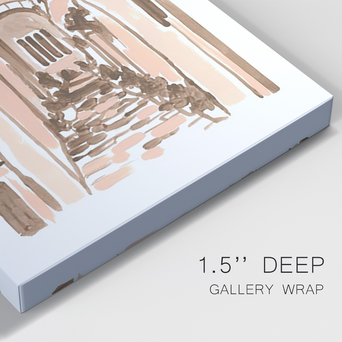 Blush Architecture Study III Premium Gallery Wrapped Canvas - Ready to Hang