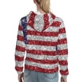 thumbnail image 7 of Kdxio America Flag Glitter Print Womens Oversized Hoodies Sweatshirts Hooded Pullover Tops Sweaters Casual-XX-Large, 7 of 7