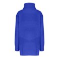 thumbnail image 5 of BangWanChi Long Sleeve Dresses for Women Fall Women Solid Color Lapel Loose Knit Long Sleeved Plus Size Senior Woolen Dress, 5 of 5
