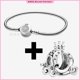 thumbnail image 1 of Charms Fit Pandora Moments Crown O Snake Chain Bracelet Gold Rose Gold S925 Pulsera de plata esterlina Joyería de bricolaje Joya Pulsera Mujeres Día de las madres verano, 1 of 4