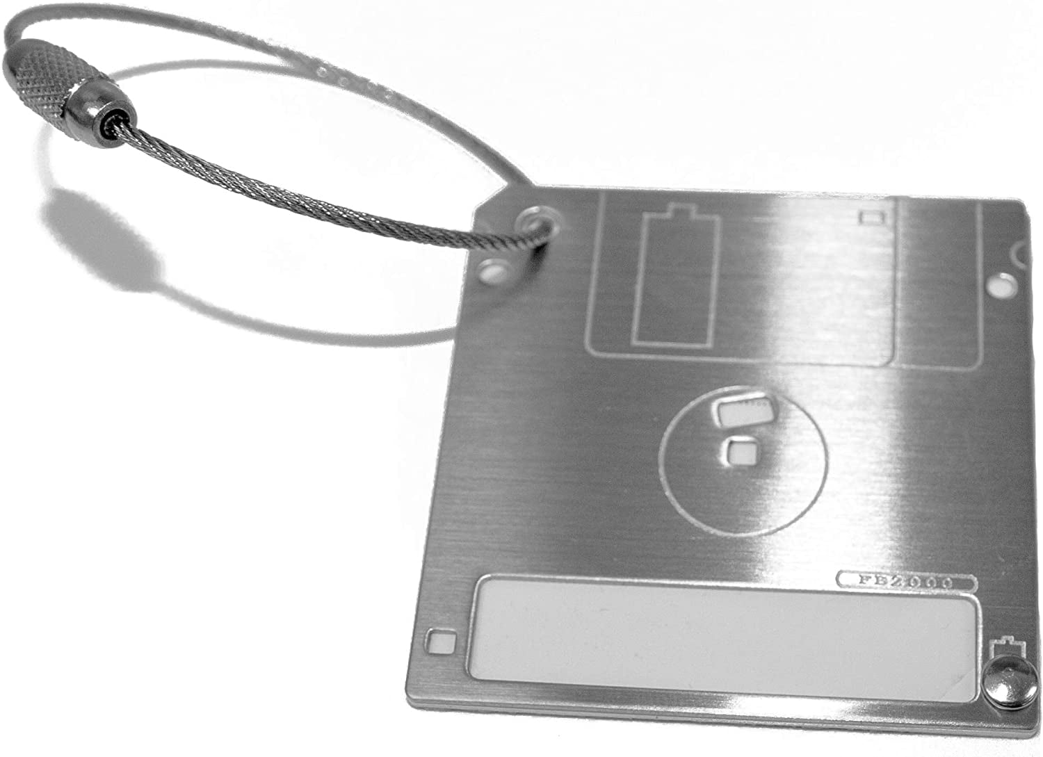 Metallic Floppy Disk Classic Luggage Bag Tags