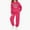 Hot Pink, variant on Eltusu Girls Winter Outfit Sets, Sports Elastic Waist Long Sleeve Warm Hoodies and Sweatpants Sets Hot Pink Size 2-13T