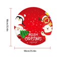 thumbnail image 4 of Christmas Tree Skirt 90cm Soft  Snowman Decoration Floor Mat Pad Holiday Ornament  Party Type, 4 of 9