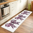 thumbnail image 3 of Leopard Print Bow Kitchen Runner Rug 2x6 Washable Runners for Hallway Non Slip Pink Colored Polka Dot Butterfly Tie Large Area Rug Indoor Floor Carpet for Bathroom Laundry Entryway Bedroom, 3 of 8