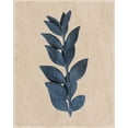 thumbnail image 2 of Kimberly, Allen 15x18 White Modern Wood Framed Museum Art Print Titled - Blue Leaf Print 1, 2 of 4