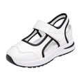 thumbnail image 5 of Rokment Womens Orthopedic Platform Wedge Walking Sandals Spring Summer Fall Comfortable Casual Leather Color Block Closed Toe Running Fashion Sneakers Beach Mary Jane Dress Shoes Beige Size 5.5, 5 of 6