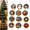 H#014, variant on 12PCS Christmas Ornaments DIY Pearl Diamond Art Kits for Adults, 5D Diamond Painting Craft Ornament Set with Twine, Perfect for Christmas Tree Window Mantel Holiday Decoration