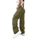 thumbnail image 4 of Pantalones Cargo Mujer Pierna Ancha Elástico Talle Alto Ligero Pantalones De Senderismo Casual Holgado Moda Ropa De Calle Y2k Trajes, 4 of 7