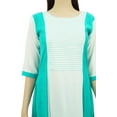 thumbnail image 3 of Bimba Women's Casual A-Line Pintuck Rayon Kurti Long Kurta Casual Wear Tunic Dress, 3 of 8