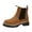 Brown, variant on LOVZFMLL Boots for Women Ankle Booties Round Toe Slip Resistant Low Chunky Heel Casual Fall Winter Fashion Boots Shoes