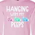 thumbnail image 4 of Inktastic Easter Hanging with My Peeps Pastel Bunnies Long Sleeve T-Shirt, 4 of 5