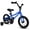 Blue, variant on 14 Inch Kids Bike with Training Wheels, BMX Style Kids' Bicycle for Boys Age 3-5 Years, Children Bikes for Kids and Toddler, Coaster Brake, Black