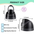 thumbnail image 2 of Compatible Replacement Lid for Owala Freesip Water Bottles 16/24/32/40 oz, One-Click Leak-Proof BPA-Free Lid with 2 Caps & Straw, Accessory for Hydration (black), 2 of 6