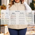 thumbnail image 3 of Cmfcve Womens Plus Size Quilted Vest Stand Collar Sleeveless Puffer Jacket Full Zip Fall Winter Casual Layering Outerwear, 3 of 7