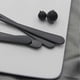 thumbnail image 3 of Long Handle Spoons, 9-inch Black Iced Tea Spoons, Coffee Stirrers, Stainless, 3 of 4