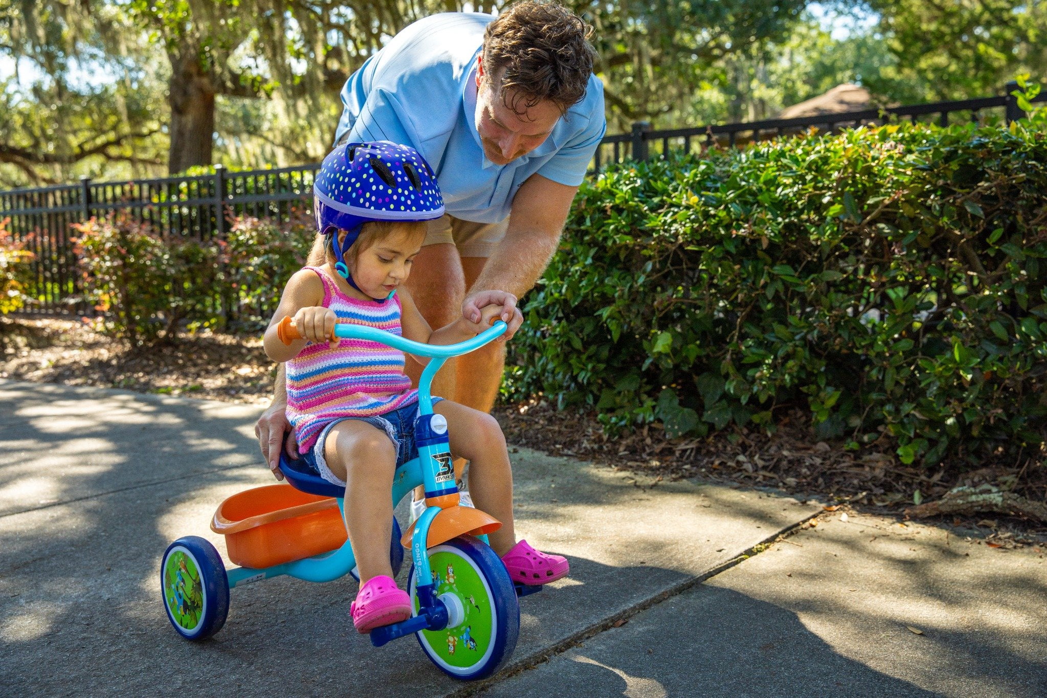 Dynacraft Bluey 10-inch Tricycle with Basket, For Toddlers Ages 2–5 Years, 1 Count