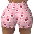 thumbnail image 2 of Fotbe Valentine's day gnomes Seamless Shorts, Womens Workout Shorts High Waist Stretch Booty Short for Gym/Yoga/Running/Biking-XX-Large-Large, 2 of 8
