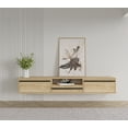 thumbnail image 5 of Hawana 71'' Floating Tv Stand Oak-Wooden Black, 5 of 11
