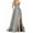 Grey, variant on Prom Dresses Ladies Long Women Elegant Backless Long DressesCrisn Satin Spaghetti Party Prom Dress Side Slit Wedding Evening Party Dress With Pockets Dress for Wedding Petite Party Dress Women Semi