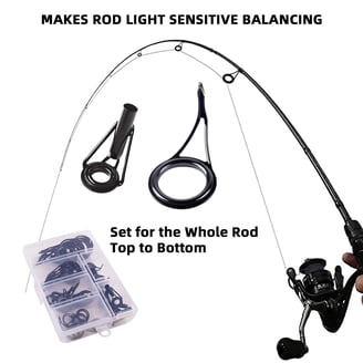 walmart fishing rod repair kit Fishing Rod Guide Repair Kit Ceramic Guide Rings Fishing Rod Repair Kit