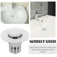 thumbnail image 2 of Pop-up Drain Tub Stopper Water Trough Bathroom Drainer Ordinary Face Pool White, 2 of 6