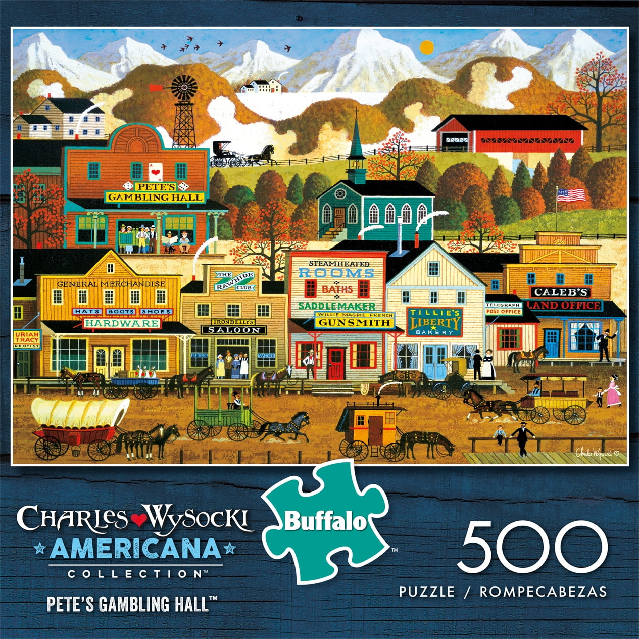 Buffalo Games - Americana Collection - Pete's Gambling Hall - 500 Piece Jigsaw Puzzle