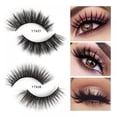 thumbnail image 3 of AMERTEER 7 Paires de Faux Cils Style Naturel 3D Duveteux Doux Faux Cils 100 % Faits à la Main Réutilisables Cils Naturels, 3 of 7