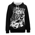 thumbnail image 3 of Share The Love Hoodie for Women, Fashion Pullover Hooded, Casual Novelty Long Sleeve Sweatshirt, Off Shoulder Sleeve Hoodie, 3 of 9