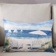 thumbnail image 3 of Coastal Wave Blue Throw Pillow Cover 16 x 24 Inch Decorative Pillow Cover Nautical Ocean Beach Sea Oil Painting Lumbar Pillowcase Seasonal Rectangle Cushion Case for Couch Sofa Bed Living Room, 3 of 7