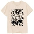 thumbnail image 3 of Hienoo Toddler Girls Graphic Tshirt Short Sleeve Round Neck T-Shirt Tee Top, Sizes 1-13, 3 of 3