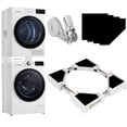 thumbnail image 1 of Kit apilable HHXRISE para lavadora secadora universal de 24 a 29 pulgadas, 1 of 6