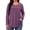 Purple, variant on WellSize Plus Size Women Blouses Lace Long Sleeve Boho Tops Crew Neck Fall Shirts Trendy Tunic Blouses