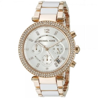 Michael Kors MK5269 Ladies White Ceramic Watch RoseGold Swarovski Crystals Bezel Michael Kors MK5269 Women main image 2