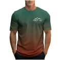 thumbnail image 5 of COSFO Casual Mens T-Shirts Short Sleeve Gradient Running Tops Loose Outdoor Pullover Crew Neck Graphic Tees, 5 of 5
