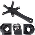 thumbnail image 1 of Juego de bielas para Bicicleta, Brazos de biela Izquierdo y Derecho para Bicicletas de una Sola Velocidad(26 * 14 * 2cm-Negro) Ecomeon no, 1 of 6