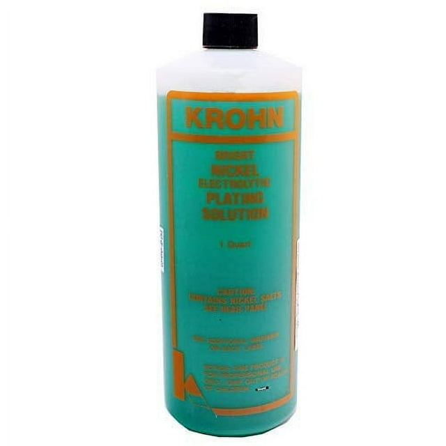 Krohn Bright Nickel Plating Solution Electroplating 1 Quart Made in USA