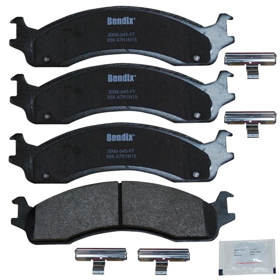 Disc Brake Pad Set Fits select: 1995-1997 FORD F250, 1995-2007 FORD ECONOLINE