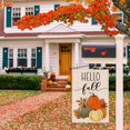 thumbnail image 3 of Hello Fall Pumpkin Garden Flag 12x18 Inch Double Sided Autumn Sign Seasonal Yard Outdoor Thanksgiving Decor DF310, 3 of 6