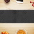 thumbnail image 3 of IH Casa Decor Vinyl Table Runner 54" Damask Black - Set of 2, 3 of 3