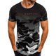 thumbnail image 3 of Hombres verano coreano seda deportes delgada manga corta camuflaje gimnasia correr baloncesto camiseta ropa superior Monstrate FS7570-14, 3 of 6