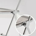 thumbnail image 2 of Silla plegable de acrílico Silla plegable Silla con respaldo plegable Silla de metal Respaldo de silla plegable Metal acrílico Respaldo curvo simple con patas plateadas ANGGREK Otros, 2 of 6