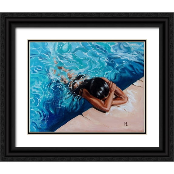 Luniak, Monika 18x15 Black Ornate Wood Framed with Double Matting Museum Art Print Titled - Hot Day