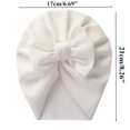 thumbnail image 1 of Gorro de algodón con lazo para bebé y niña, turbante, accesorios para fotografía infantil, gorro para bebé, accesorios para niños, gorros para recién nacidos, 1 of 4