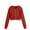 Red, variant on WOYY Big Girls Active Zip Up Hoodie Solid Long Sleeve Hooded Sweatshirt, Sizes 9-10