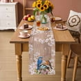 thumbnail image 2 of Birds Floral Table Runner 108 Inches Long Farmhouse Dress Scarves, Farmhouse Pink Flower Leaf Wood Grain Brown Dining Tablerunner for Coffee Table/Kitchen Island/Party Décor, 13" x 108", 2 of 8